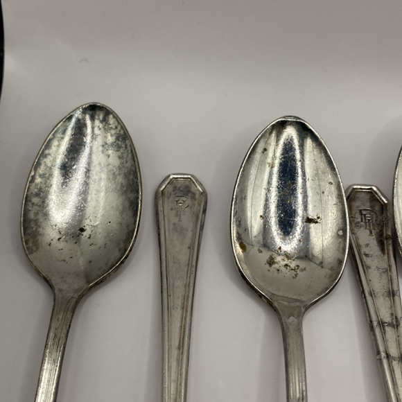 International Silver Co silver plated ice tea spoons set of 8 need polishing VTG - Picture 2 of 12
